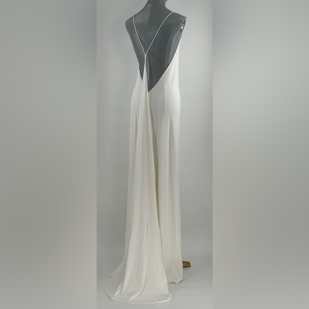 🆕 RAT & BOA 🧿 NWOT Amora Back Draped Jersey Dress, White - Sz XS - Picture 7 of 15